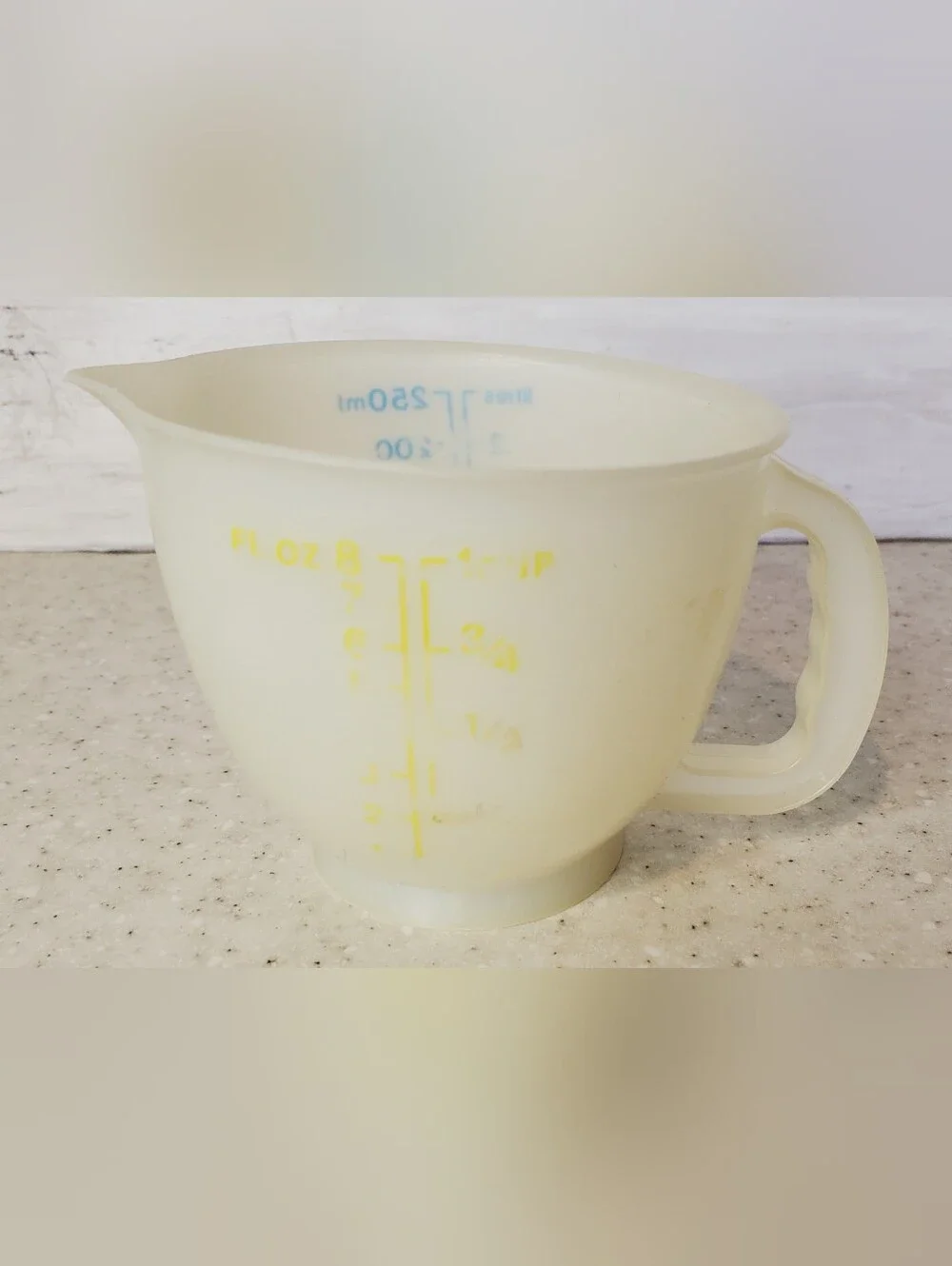 Vintage Tupperware Mini 1 Cup 250mL Measuring Cup Plastic Travel RV Camper